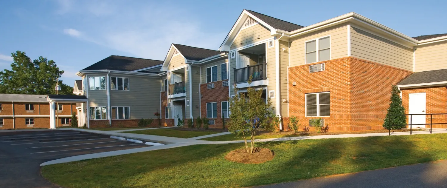 The Village apartment wing and grounds